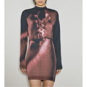 26 SS 이티스 Rhye Pleated 프린트 미니 드레스 A251001 Ruby Smoke