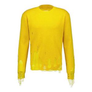 MM6 메종 마르지엘라 드롭 숄더 디스트레스드 점퍼 SH2HL0016M13070 173 TP934827066