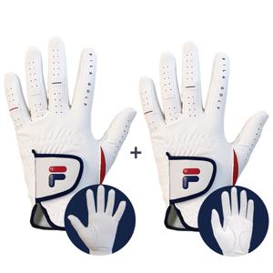 FILA 휠라골프 남여공용 극세사 + 반양피 골프장갑 2장세트