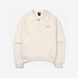 [휠라] TAG가 89,000원 기모 베이직 반집업 맨투맨(FS2POG4151F_SWH)