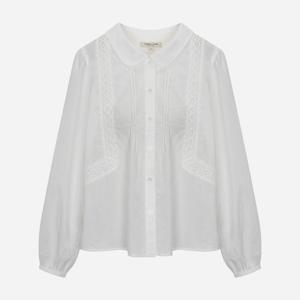 [써스데이아일랜드][여성]레이스패치 셔츠 블라우스(T256MBL139W)