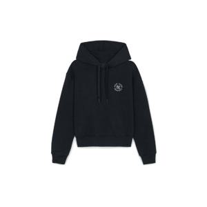 MLB후드티 GQC 3FHDB0244-50BKS 여성 베이직 원형로고 크롭 후드티