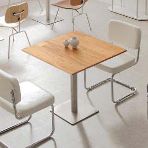 포레스 LPM 천연 원목 테이블 월넛 식탁 카페 업소용 사각 600