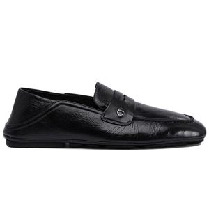 26 SS 페라가모 고트레더 네로 로고 플라크 슬립온 로퍼 020784754071