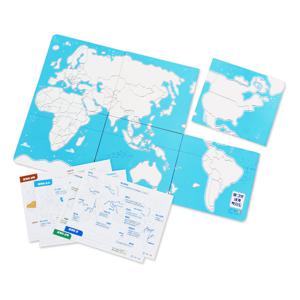 (가베가족) 몬테소리플러스 마그넷 세계 백지도 KS4222