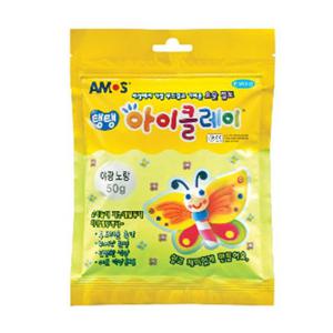 아모스 탱탱 아이클레이 50g팩-야광노랑(8567)