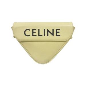 셀린느 프린팅 트라이앵글 크로스백 페일옐로우 195903DCS