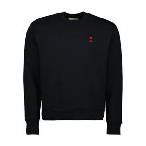 25FW 아미 하트 로고 맨투맨 블랙 BFUSW035 730 001