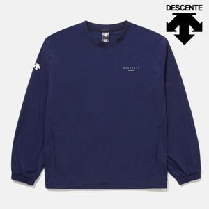 [데상트]데상트 워딩 그래픽 우븐 맨투맨 SP323UWH82NAVY 긴팔티