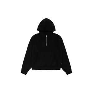 스투시 쿼터 집 니트 후드 블랙 117278