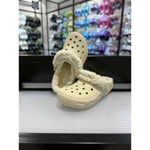 [크록스]MARIO크록스 클래식 플리스 라인드 클로그(플리스 스트랩) 211396-2Y2 본 아이보리