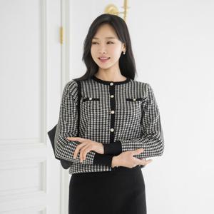 엄마옷 마담4060 하운드투스니트가디건 데일리 중년여성 -ZCA2512018-