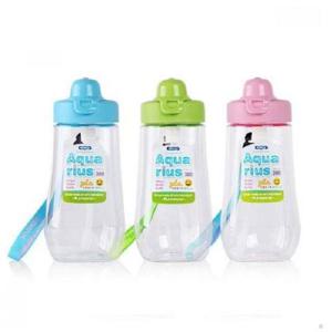 380ml물병 코멕스 아쿠아리스 빨대 블루 그린 핑크