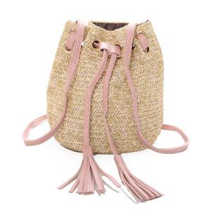 여름밀집가방 크로스백 라탄복조리백 비치가방