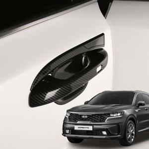 쏘렌토MQ4 도어컵 외캐치 카본몰딩