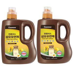 컨센서스 표준형 섬유유연제 베이비로션 3.4L x2개