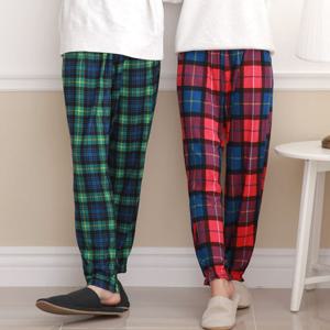 남여 커플 파자마 체크 심플 피치 기모 팬츠 이지웨어 홈웨어 잠