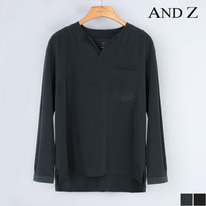 [앤드지] 넥리스 오버핏 셔츠 (BZA2WC1102)
