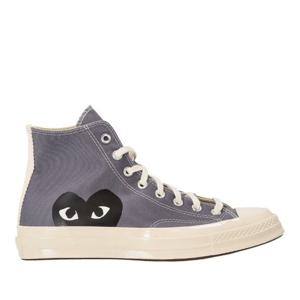 꼼데가르송 그레이 캔버스 하이탑 스니커즈 P1K122H23 GREY 1GR