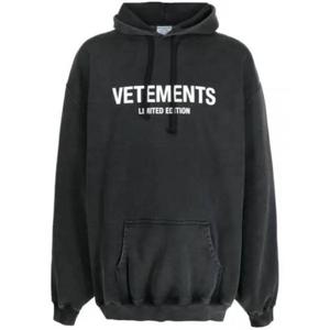 베트멍 후드 티셔츠 UE64HD600K WASHED BLACK DOM