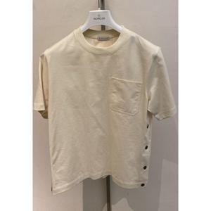 몽클레어 코튼 티셔츠 포켓 8C0002089A4U050 WHITE IVORY DOM