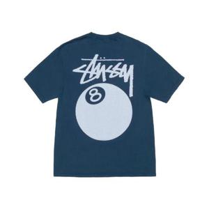 스투시 8볼 피그먼트 다이드 티셔츠 네이비 1905022