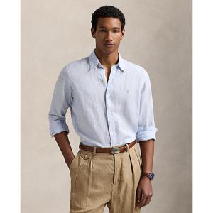 폴로 랄프 로렌 남성 클래식핏 스트라이프 리넨 셔츠(MNPOWOV16824418400)