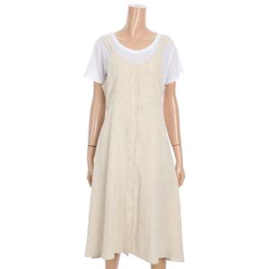 [르샵]백 트임 리본 민소매 A라인 원피스 (BO3OP057A)