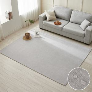 [르헤브] 바젤 방수 러그 먼지없는 거실 카페트 (100x150)