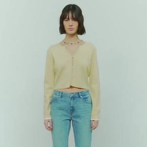 [플랙진]여성 리본 니트 가디건 (PWTF1NTL12W)