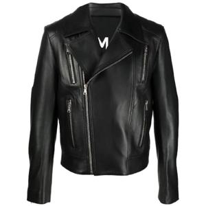 25 FW 발망 발망 지퍼 가죽 재킷 YH1TD170LB24 TP432417926