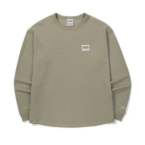 [디아도라]디아도라 와플 긴팔 티셔츠 KHAKI D5321LRL47-KAL