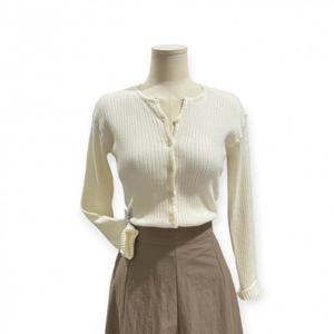 [트위]쥬비드 트위 버튼 골지 가디건  TNICFCD005