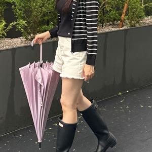 [쥬크]스트라이프 후드 니트 가디건  Z253KSL007