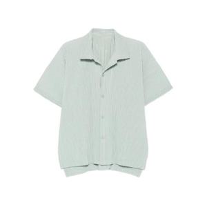 25 FW Homme Plisse Issey Miyake 플리츠 반소매 셔츠 HP58JJ07270 TP441890556