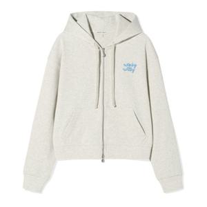 와키윌리 우먼스 니트라이크 크롭 후드집업 B1 WA2503HZ62 OT DN