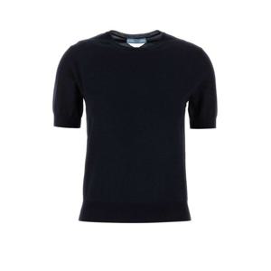 26 SS 프라다 라운드넥라인 숏슬리브 니트 울 탑 P24Q2ISOOO165P