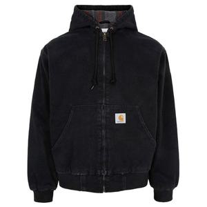 칼하트 25FW 블랙 OG 액티브 데님 후드 집업 자켓 I032232 8906