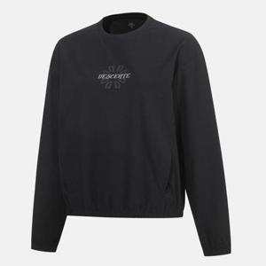 [데상트]데상트 여성 우븐 맨투맨 SP322TWH73BLK0 긴팔티