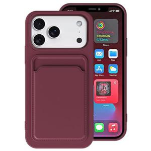 아이폰17 에어 프로 프로맥스 매트 컬러 카드수납 실리콘 케이스