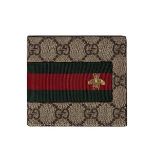 [구찌] GG 웹 반지갑/베이지/408827 KLQCN 8461