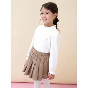 [빈폴키즈] 여아 클래식 포인텔 골지 티셔츠  아이보리 (BI6141G910)