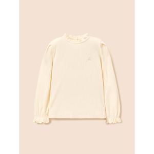 [빈폴키즈] 여아 클래식 포인텔 골지 티셔츠  옐로우 (BI6141G91E)