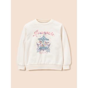 [빈폴키즈] 여아 그래픽 스웨트 셔츠  아이보리 (BI6141G060)