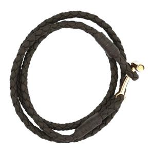 톰포드 골드 클라스프 브레이디드 가죽 팔찌 JM005 ICL002GGBZ