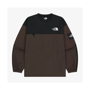 노스페이스 NM5MR57L 화이트라벨 알바니 EX 크루넥 DARK BROWN 254558