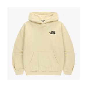 노스페이스 NM5PR52L 화이트라벨 로고 후드 풀오버 EGG YELLOW 254585
