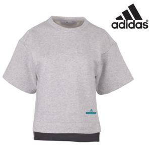 아디다스 여성 요가 스웨트 기모 반팔티셔츠 - S97510