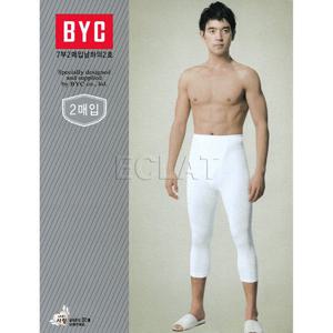 [BYC] 7부 2매입 남성 내복 바지 BYI6902