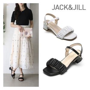 [잭앤질]잭앤질 셔링 스트랩 통굽샌들(JB3344)